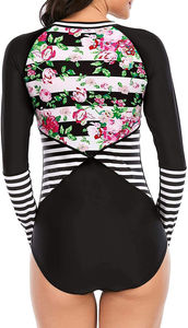 ชุดว่ายน้ำกันรังสียูวีแบบซิปแขนยาวสำหรับผู้หญิง คุณภาพสูงจากโรงงาน รุ่นใหม่มาแรง เหมาะสำหรับดำน้ำ ว่ายน้ำ เล่นเซิร์ฟ แห้งเร็ว - Product Image 2