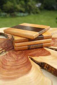 Juego de Posavasos de Madera Premium Diseñado para Hogares de Lujo y Arreglos de Mesa Elegantes con Hermosa Textura de Madera Natural - Product Image 4