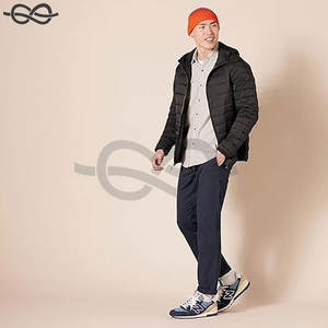 เสื้อแจ็คเก็ตขนเป็ดมีฮู้ดสำหรับผู้ชาย, เสื้อโค้ทกันน้ำน้ำหนักเบา - Product Image 5