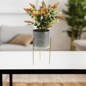 META011GD - Reversible Gold Metal Vase <b>Stand</b> - 10.25 H - Product Image 5