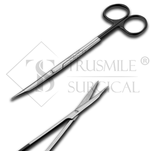 Tijeras de punta roma de acero inoxidable alemanas mejor calificadas al por mayor punta redonda curva recta para cirugías generales o básicas - Product Image 2