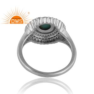 แหวนพลอยสีอาริโซน่าสีเทอร์ควอยส์สีขาวและสีเทอร์ควอยซ์ได้รับความนิยมแบบใหม่สำหรับผู้หญิงของขวัญตามสั่งสำหรับผู้หญิง - Product Image 2