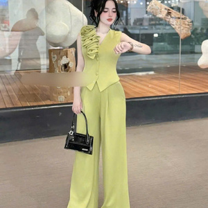 ชุดเสื้อผ้าแฟชั่นสองชิ้นสำหรับผู้หญิงชุดเสื้อผ้าแฟชั่นสตรีแบบลำลองซักได้ออกแบบได้ตามต้องการ - Product Image 5