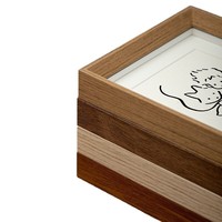 Marco de Fotos de Madera Moderno, Ecológico y Personalizado, 4x6"-8x10" A4, Impresión Digital a Todo Color, Letras Animadas que Cambian de Color