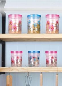 Crystal Plastic <b>Container</b> Set Non Disposable <b>Dry</b> Fruits 3 Pcs Round 250ml Premium Quality Office Home Hotel Multi Purpose - Product Image 6