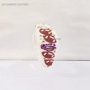 Beaded Sport Day Supplies Hand made Hair Accessories Knotted Style <b>Headbands</b> for <b>women</b> indian manufacturer. - Product Image 6