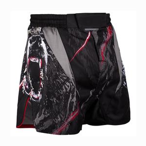 High Quality Custom Sublimation UFC Fight Grappling BJJ Mid <b>Thigh</b> MMA Shorts Casual Polyester Elastic Waist Digital Printed For - Product Image 1
