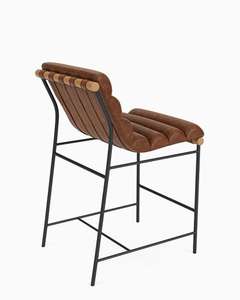 Taburetes de Bar de cuero de hierro de lujo modernos de alta calidad para el hogar, Bar, comedor, apartamento, sala de estar, dormitorio al aire libre, venta al por mayor - Product Image 3