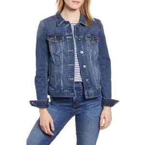 Chaqueta Vaquera Elegante para Mujer, Ropa Casual, Venta al por Mayor OEM, Chaqueta Vaquera de Algodón de Alta Calidad para Mujer, Chaqueta Vaquera Personalizada en Venta - Product Image 2
