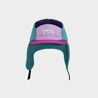 Chapeau d'hiver de luxe personnalisé avec logo, pour hommes, vente en gros, chapeaux à 5 panneaux, casquettes, chapeau en feutre avec oreilles