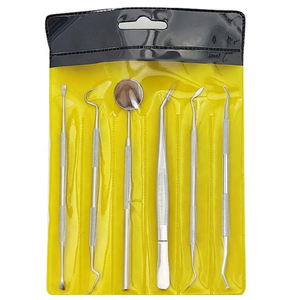 Kit de 3 paquetes de Instrumentos dentales, herramientas de cirugía Oral de acero inoxidable, Kit de sonda de pinzas de espejo de examen para dentista - Product Image 2