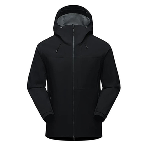 Vente en gros de sweats à capuche pour hommes de haute qualité, coupe classique, avec logo personnalisé, élégants, d'hiver, zippés, imperméables, avec poche brodée, couleur unie, en gros - Product Image 2