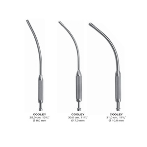 Instrument chirurgical en acier inoxydable de haute qualité Cooley 6.0mm Tip Dia Source d'alimentation manuelle Certifié CE Aspiration réutilisable de classe I - Product Image 6