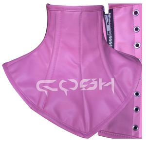 Corset en cuir rose pastel - Product Image 6