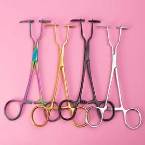 1 ud. Pinza manual de acero inoxidable para perforaciones corporales: oreja, labio, ombligo, nariz, lengua, septum. Herramienta tipo esponja. - Product Image 2