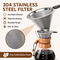 Cafetière à filtre en verre personnalisable avec logo, faible MOQ, 400ml, 600ml, 800ml, 1000ml, avec filtre en acier inoxydable