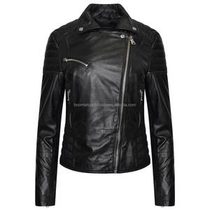 Chaquetas de cuero de mujer de alta calidad | Lona de punto transpirable | Abrigo de moda con cremallera elegante | Fabricante paquistaní - Product Image 1