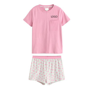 Ensembles pour femmes vente en gros ensembles courts décontractés de haute qualité pour femmes ensemble de sweat-shirt et short à col rond en coton personnalisé 2 pièces pour femmes - Product Image 1