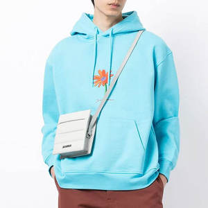 Sudadera con Capucha Azul Cielo Personalizada al por Mayor, Sudadera Informal Unisex de Calle de Alta Calidad en Felpa de Algodón, OEM ODM - Product Image 1