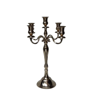 Bougeoir en métal élégant pour table de dîner mariage et fête centre de table décoration candélabre support - Product Image 4