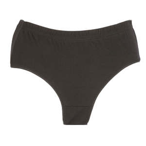 กางเกงในสตรีแบบเรียบ - สีดำ - Product Image 1