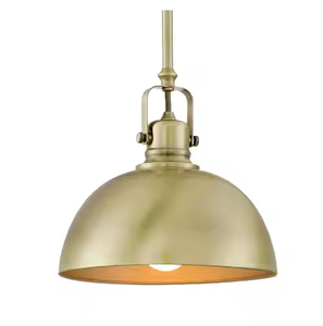 Azora Industries Lampes suspendues en métal et fer en forme de dôme Meilleures ventes Accessoires de décoration d'éclairage à la maison Lampes suspendues polies en or - Product Image 1