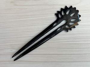 ACCESSOIRES DE CHEVEUX EN CORNE DE BUFFALO POLI FAIT À LA MAIN Fourchette à cheveux Bâton Barrettes Clips pour bijoux Matiss Coiffure - Product Image 5