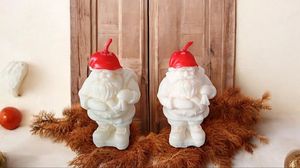 Bougie de cire de paraffine de Noël décoration de la maison nouveau Design moderne bougie faite à la main du père Noël - Product Image 6