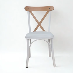 Chaise de salle à manger en bois massif KORVEX, design moderne adapté à tous les espaces, dossier en bois de style européen, pieds profilés. - Product Image 2