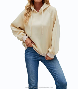 Sweatshirts à capuche pour femmes, style Y2K, en molleton 100% coton, couleur unie, coupe ample, manches longues, décontracté - Product Image 2