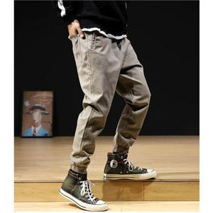 Pantalon de jogging kaki extensible, sport, gym, sortie, produits exportés, tissu de haute qualité, non effilochable - Product Image 1