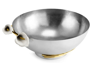 Ensemble de 2 bols en aluminium nickel antique poli, style américain, écologiques, pour soupes et pâtes, cadeaux d'affaires, usage commercial - Product Image 4