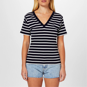 Haut basique uni pour femme, chemisier à manches en maille pour femme, haut tendance pour femme, haut en tricot côtelé pour femme, chemise décontractée - Product Image 3