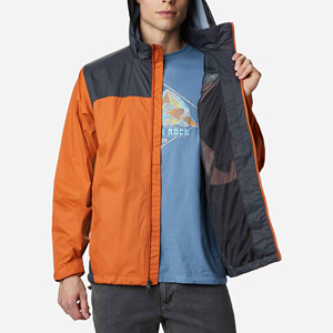 Custom Men's Windbreaker <b>Jacket</b> Custom Logo <b>Soft</b> <b>Shell</b> Nylon <b>Hooded</b> Waterproof Woven Canvas for Spring Men's Windbreaker <b>Jacket</b> - Product Image 4