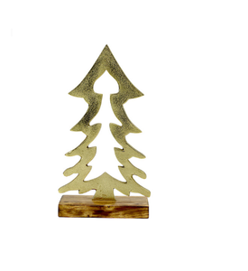 Árbol de Navidad Decorativo de Metal Personalizado con Base de Madera para Decoración Navideña del Hogar y la Oficina - Product Image 5