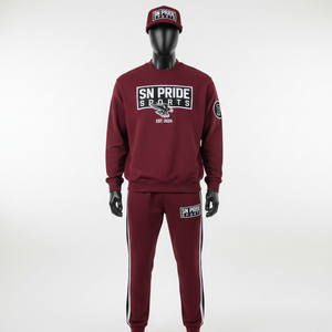 Survêtement de course décontracté personnalisé en gros pour unisexe, vêtements de sport pour jogging avec broderie, respirant, 100% coton - Product Image 1