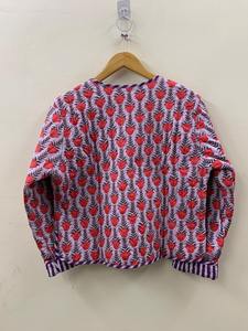 Chaqueta corta acolchada de algodón de estilo étnico Chaqueta corta de estilo bohemio Abrigo de gamuza recortada de algodón para mujer - Product Image 4