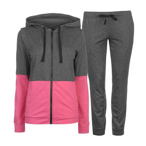 Vente en gros 100% coton Ensemble de jogging d'entraînement pour femmes imprimé personnalisé Streetwear Survêtements de jogging à capuche 2 pièces pour femmes - Product Image 1