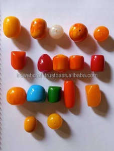 Cuentas de resina de rayas redondas multicolores de moda de estilo lujoso hechas a mano, diseño moderno de origen indio ultra brillante único - Product Image 4