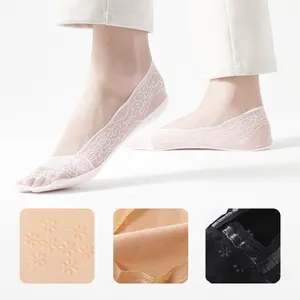 Custom Socks Pearl Lace Breathable Cotton Fashion Thin Sheer Silk Socks Transparent Ankle Socks For Wome And Girln And Girl