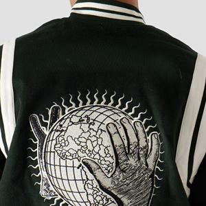 Veste de baseball pour hommes, veste en laine décontractée de meilleure qualité en gros d'usine avec logo de lettres brodées, longue longueur - Product Image 6