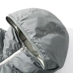 Veste matelassée à capuche pour homme pour expédition en plein air, imperméable, coupe-vent, écologique, fabrication OEM, qualité supérieure - Product Image 3