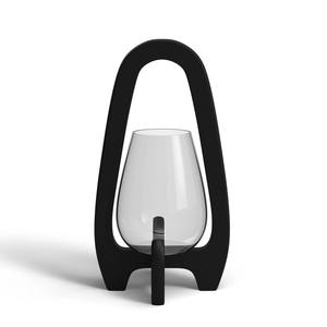 Lanterne Hurricane Moderne en Bois de Mangue Sculpturale, Cadre Courbé Abstrait, Décoration de Noël Minimaliste Scandinave, Résistante à la Chaleur - Product Image 5