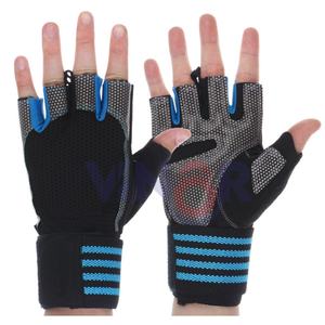 Guantes de Gimnasio de Cuero y Goma para Levantamiento de Pesas, Ejercicio, Fitness, Protección para Dominadas, Guantes para Colgar, Ejercicio Mejorado - Product Image 1