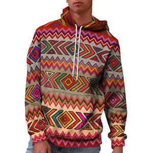 เสื้อฮู้ดดี้พิมพ์ลายคุณภาพสูงสำหรับผู้ชาย ผ้าฝ้าย พิมพ์ลายกราฟิก เสื้อฮู้ดดี้แบบสวมหัว ผู้ผลิตขายส่ง OEM - Product Image 2