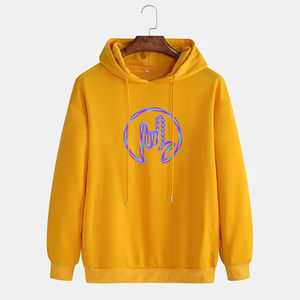 Sudadera con capucha extragrande de manga larga para mujer, Jersey completo con logotipo personalizado, Sudadera con capucha teñida lisa de algodón y poliéster con logotipo personalizado - Product Image 1