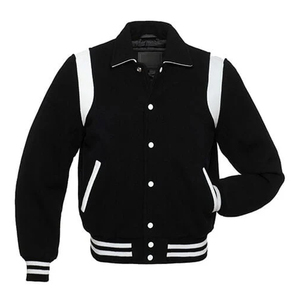 <b>Men's</b> New Fashion Regular Slim Fit Wool Leather Varsity <b>Jacket</b> Bomber <b>Baseball</b> Winter <b>Jacket</b> CollegeBaseballjacket <b>for</b> <b>men</b> - Product Image 4
