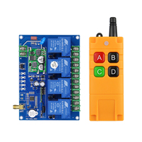 Télécommande radio sans fil personnalisée Century Aoke 315/433/868 MHz à code d'apprentissage, modulation ASK, en métal, 4 boutons, avec LED