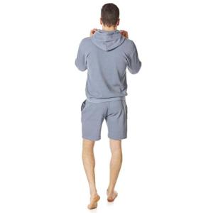 Vente en gros Ensemble 2 pièces de sweats à capuche et de shorts décontractés pour homme Ensemble de sweat-shirt Ensemble de sweats à manches longues pour homme avec logo personnalisé pour garçons - Product Image 6