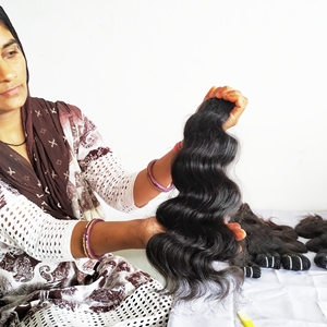 Extensión de cabello humano peruano, cabello humano virgen indio 100% ondulado Natural sin procesar, precio de fábrica al por mayor - Product Image 4